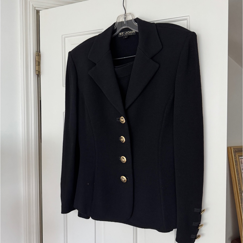 Vintage St John Knit Skirt Suit